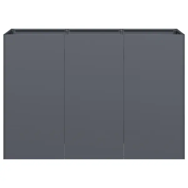 Kõrge taimekast avatud põhjaga, antratsiithall külmvaltsitud teras, 120 x 40 x 80 cm – 4