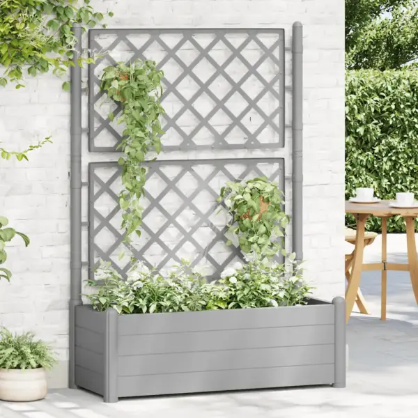 Kivihall taimekast võrega, 90 l, PP, 100 x 43 x 142 cm – 3