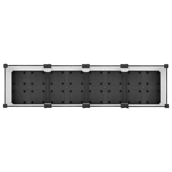 Valge polüpropüleenist taimelava rotangimustriga, 160 x 40 x 23 cm – 6