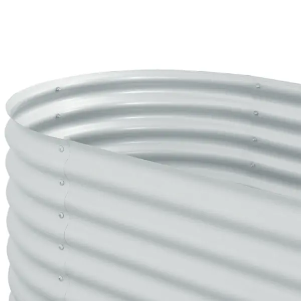 Tsingitud terasest taimelava, hõbedane, 320 x 80 x 81 cm – 8