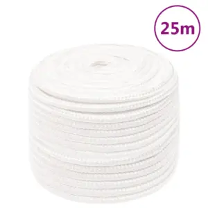 Polüpropüleenist paadiköis, täisvalge, 14 mm, 25 m