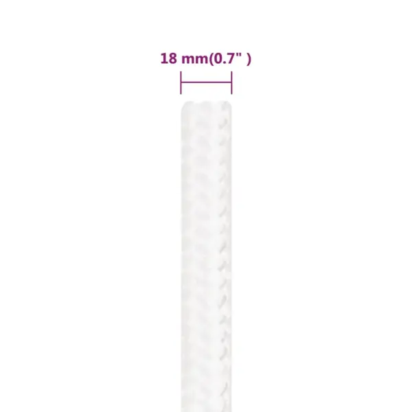 Polüpropüleenist paadiköis, täisvalge, 18 mm, 50 m – 6
