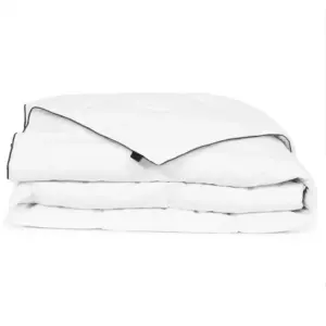 Talvine pardisulgedega suletekk, valge mikrofiiber, 150 x 200 cm