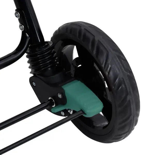 Kokkupandav tandem jalutuskäru kahele lapsele, roheline-must terasraam, 122,5 x 53,5 x 111 cm – 9