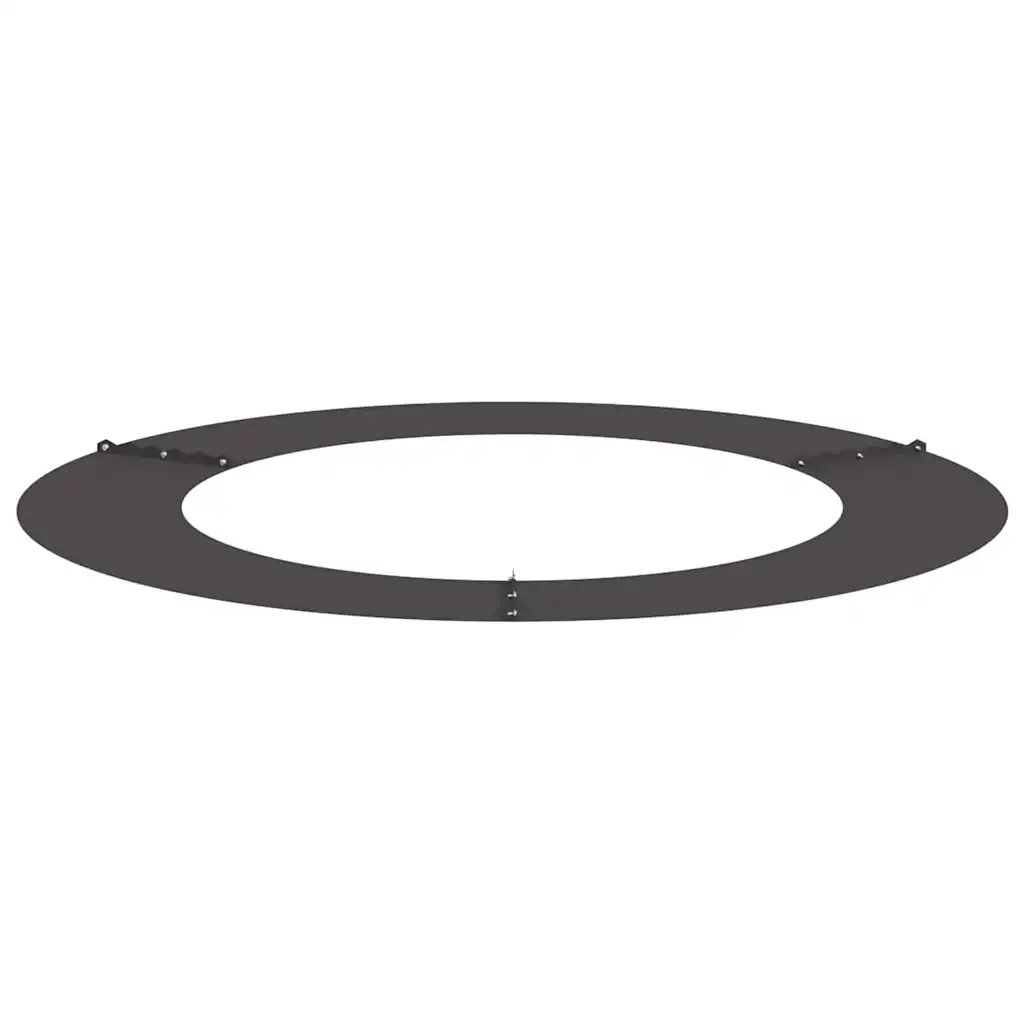 Tasapinnaline terasest puurõngas, must, Ø60/90 cm, 90 x 90 cm