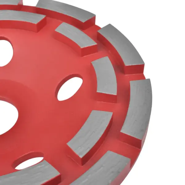 Teemantlihvketas kuiv- ja märglihvimiseks, 2-realine, 180 mm, teras, teemantkattega, puuriava 22,2 mm – 3