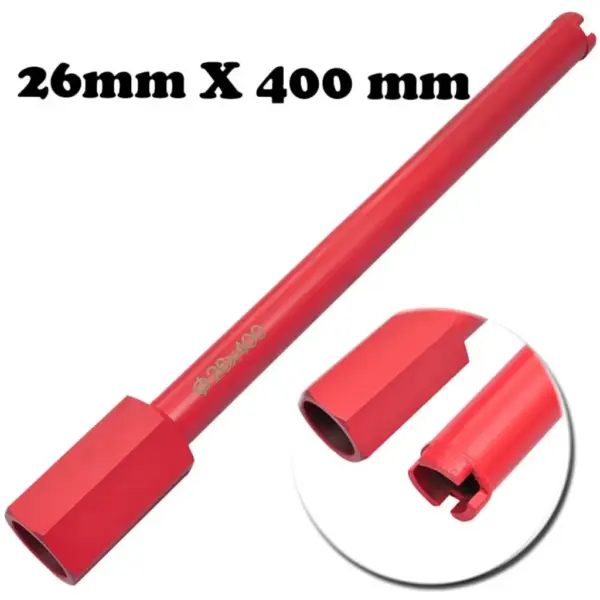 Teemantpuur betoonile ja graniidile, 26 x 400 mm, 1 1/4” keermestatud ava – 4