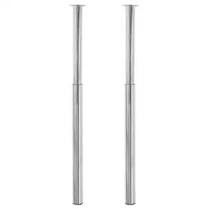 Teleskoop-lauajalad, reguleeritavad, 2 tk, kroom, 60 x 710–1100 mm