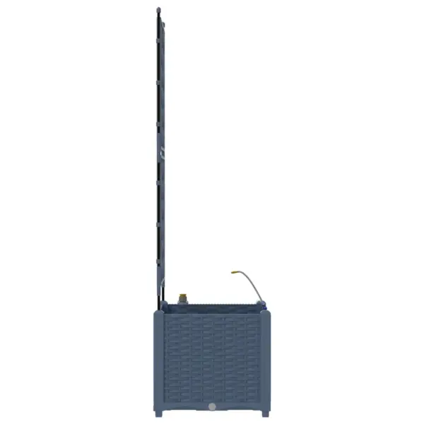 Aia istutuskast ronitaimede tugiraamiga, hall teras, 40 x 40 x 142 cm – 5