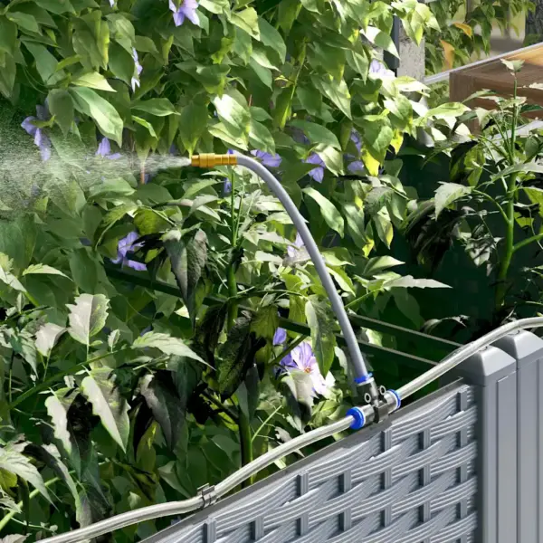 Terasest aia istutuskastide komplekt, 5 tk, helehall, 120 x 120 x 126 cm – 5