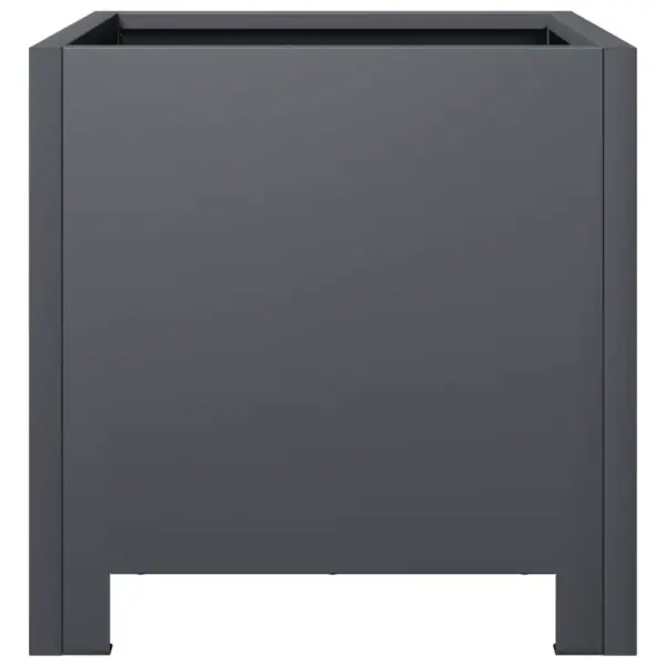 Terasest aia taimekastid põhjaga, 2 tk, antratsiithall, 30 x 30 x 30 cm – 7
