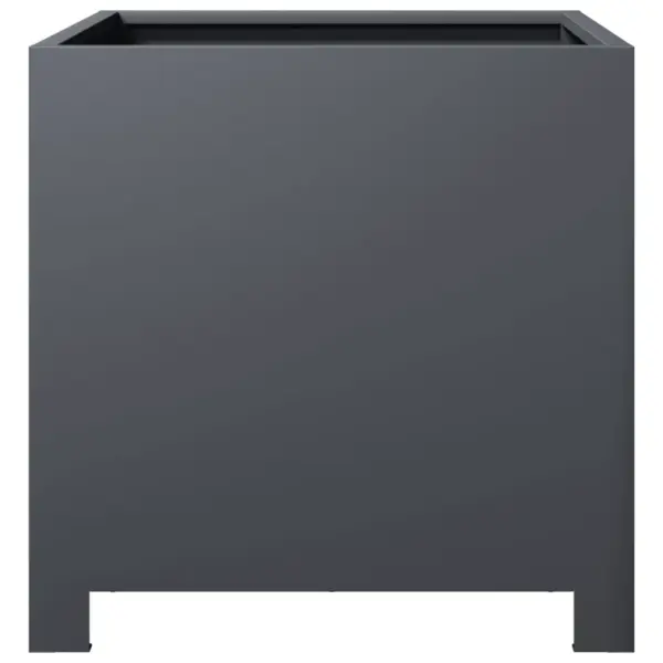 Aia taimekastid põhjaga, 2 tk, antratsiithall teras, 40 x 40 x 40 cm – 6