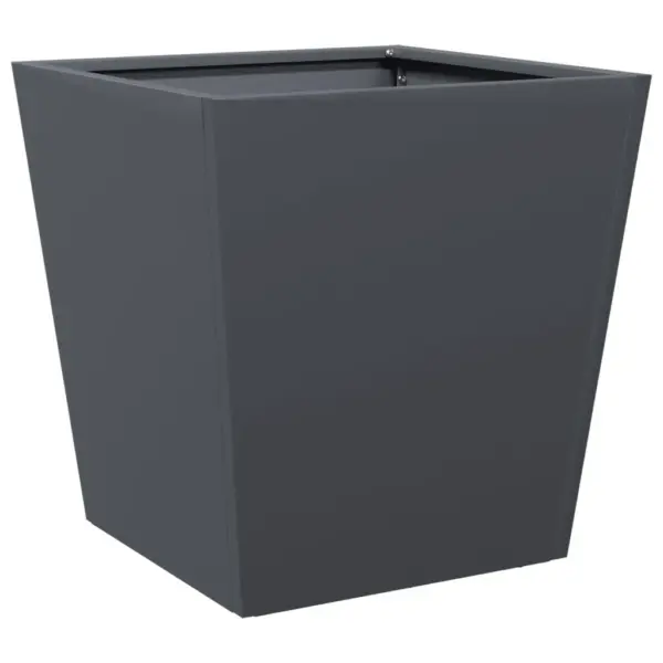 Terasest aia taimekastid põhjaga, 2 tk, antratsiithall, 40 x 40 x 40 cm – 5