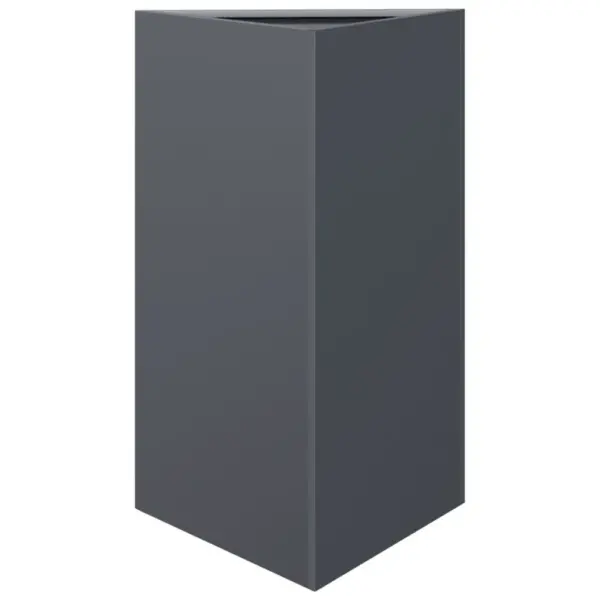 Terasest aia taimekastid põhjaga, 2 tk, antratsiithall, 50 x 43 x 75 cm – 5