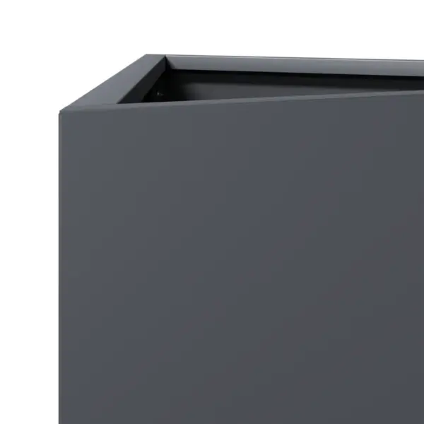 Terasest aia taimekastid põhjaga, 2 tk, antratsiithall, 50 x 43 x 75 cm – 9