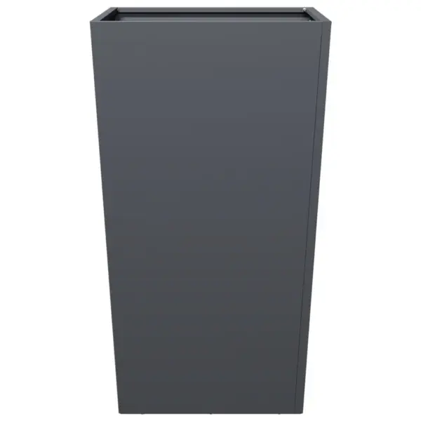 Kõrged terasest aia taimekastid põhjaga, 2 tk, antratsiithall, 45 x 45 x 75 cm – 6