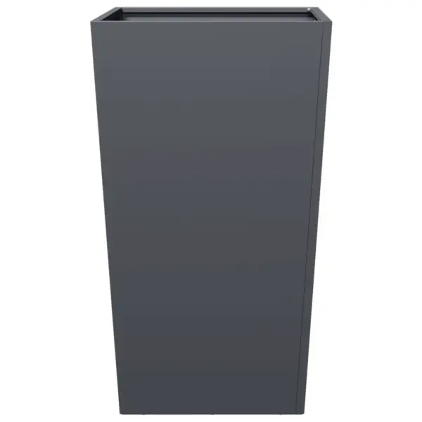 Kõrged terasest aia taimekastid põhjaga, 2 tk, antratsiithall, 45 x 45 x 75 cm – 7