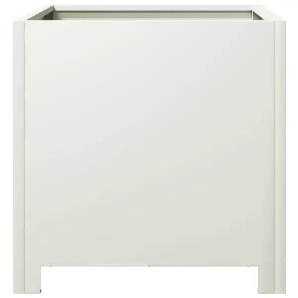 Terasest aia taimekastid põhjaga, 2 tk, valge, 40 x 40 x 40 cm – 7