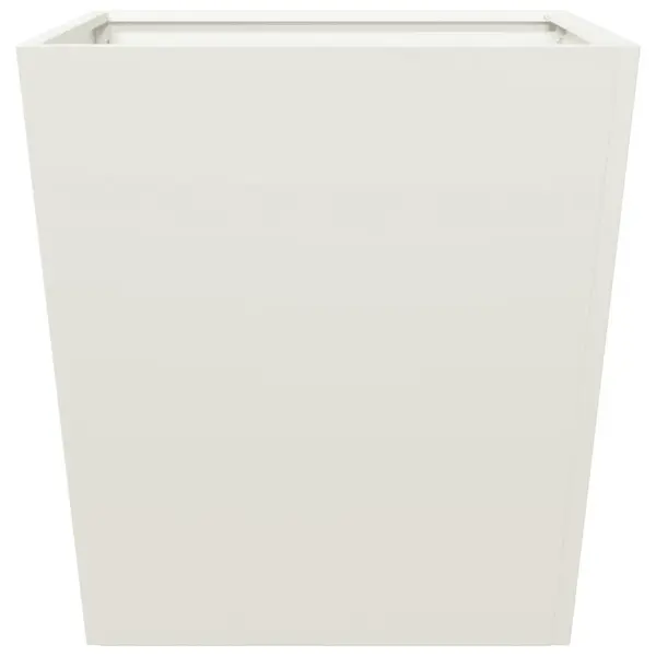 Valged terasest aia taimekastid põhjaga, 2 tk, 50 x 50 x 50 cm – 6