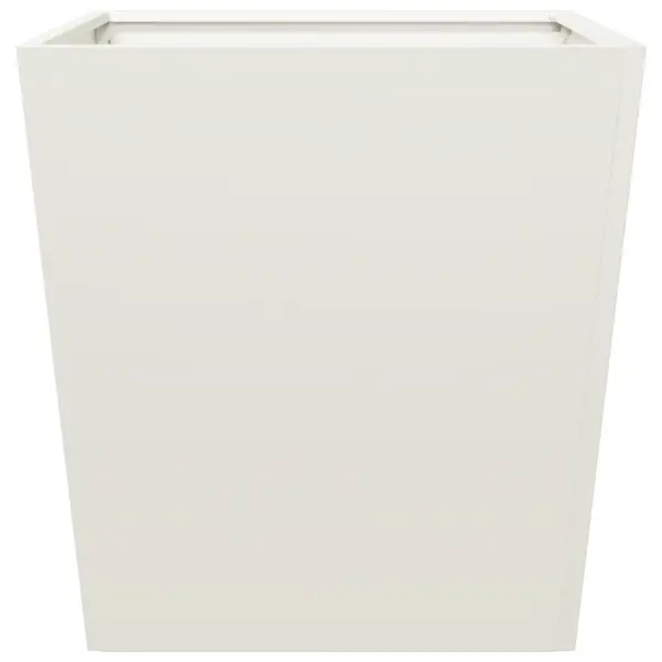 Valged terasest aia taimekastid põhjaga, 2 tk, 50 x 50 x 50 cm – 7