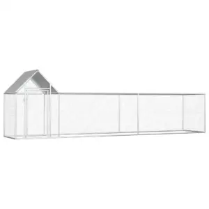 Kanakuut veekindla katusega, 5 x 1 x 1,5 m, tsingitud teras, hõbedane