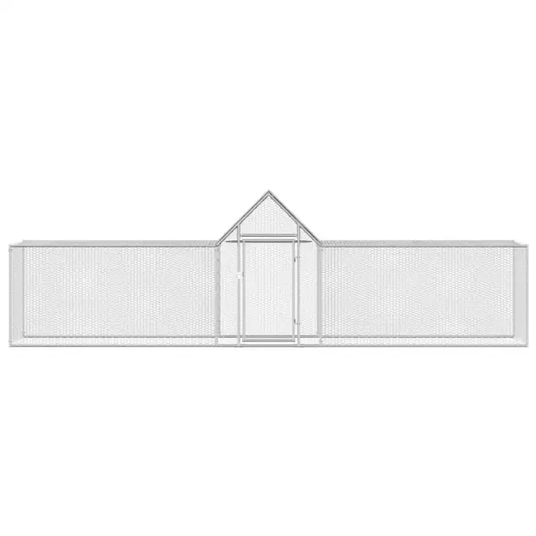 Terasest kanakuut veekindla katusega, hõbedane, 5 x 1 x 1,5 m – 3