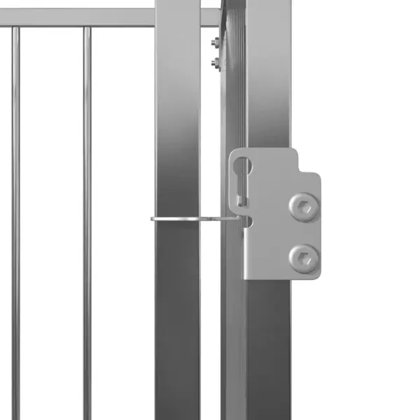 Terasest koeraaedik õue, hõbedane, 200 x 400 x 100 cm – 5