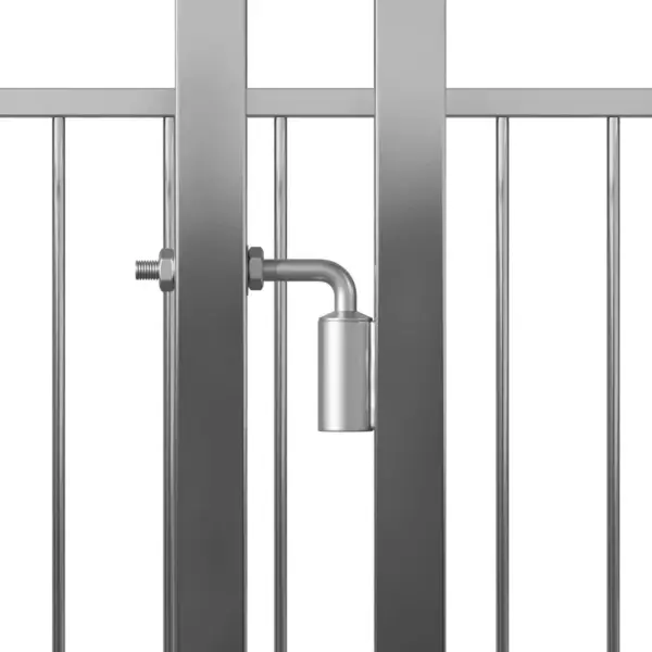 Terasest koeraaedik õue, hõbedane, 200 x 400 x 100 cm – 6