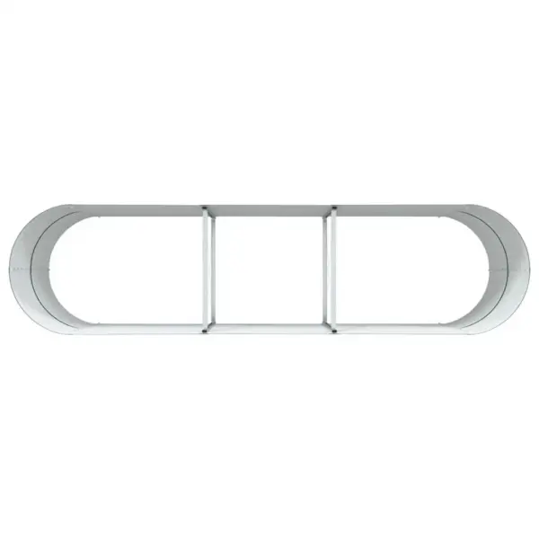 Terasest kõrge aiapeenar, roheline, 320 x 80 x 81 cm – 8