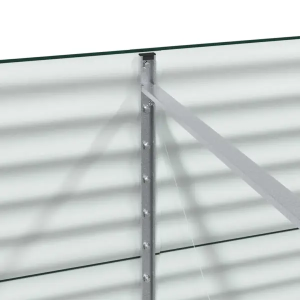 Terasest kõrge aiapeenar, roheline, 320 x 80 x 81 cm – 9