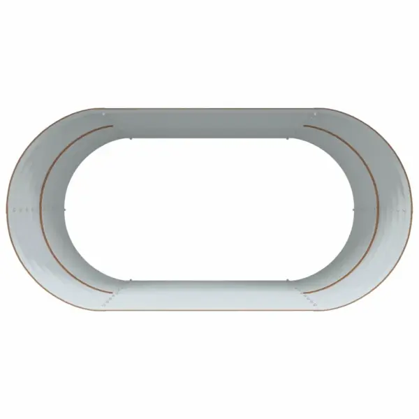 Terasest kõrge aiapeenar, pruun, 160 x 80 x 81 cm – 7