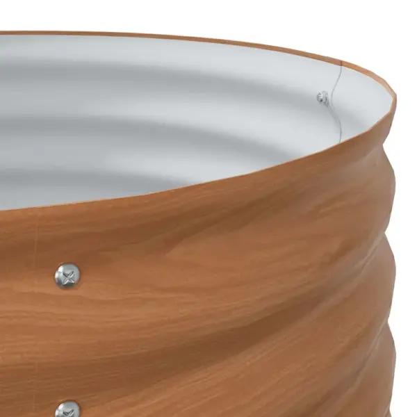 Terasest kõrge aiapeenar, pruun, 160 x 80 x 81 cm – 8