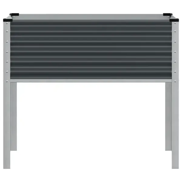 Kõrgendatud aia lillekast terasest, antratsiithall, 100 x 45 x 90 cm – 4