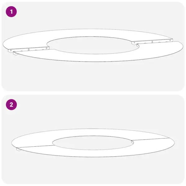 Lame terasest puuring, antratsiit, Ø30/60 cm, 60 x 60 cm – 7
