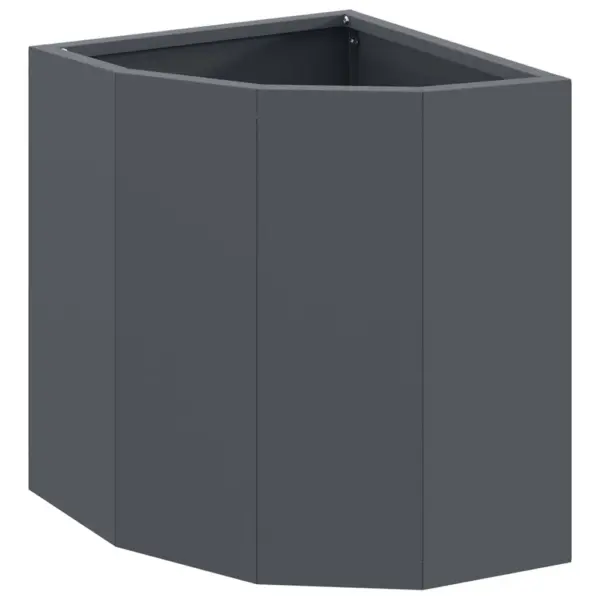 Nurga istutuskast välistingimustesse, antratsiitne teras, 30 x 30 x 35 cm – 2