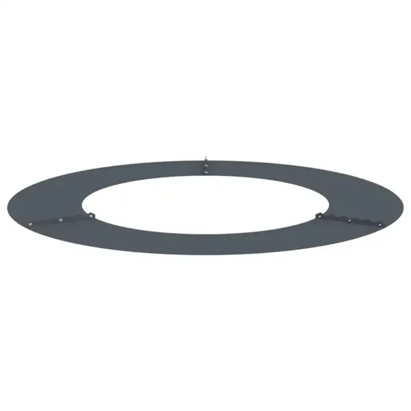 Lamedad dekoratiivsed terasest puuringid, 5 tk, antratsiit, Ø50/80 cm – 4