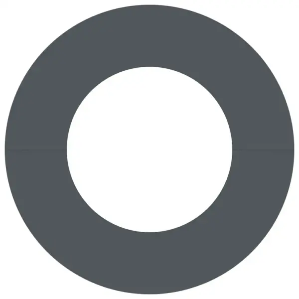 Lamedad dekoratiivsed terasest puuringid, 5 tk, antratsiit, Ø50/80 cm – 5