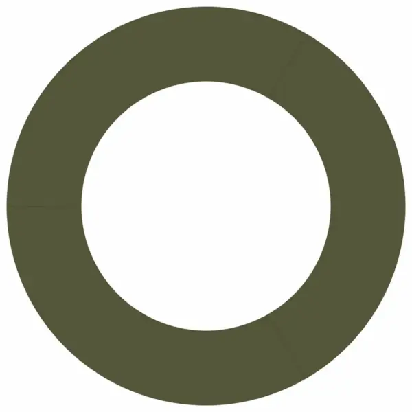 Dekoratiivne terasest puurõngas, lame, oliiviroheline, Ø50/80 cm, 80 x 80 cm – 5