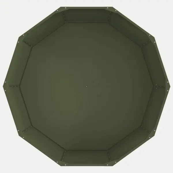 Terasest taimekast välitingimustesse, oliivroheline, 120 x 120 x 50 cm – 6