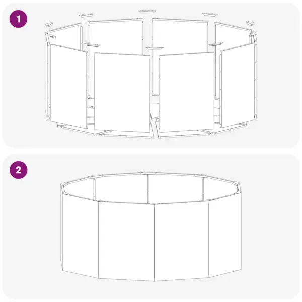 Terasest taimekast välitingimustesse, oliivroheline, 120 x 120 x 50 cm – 8