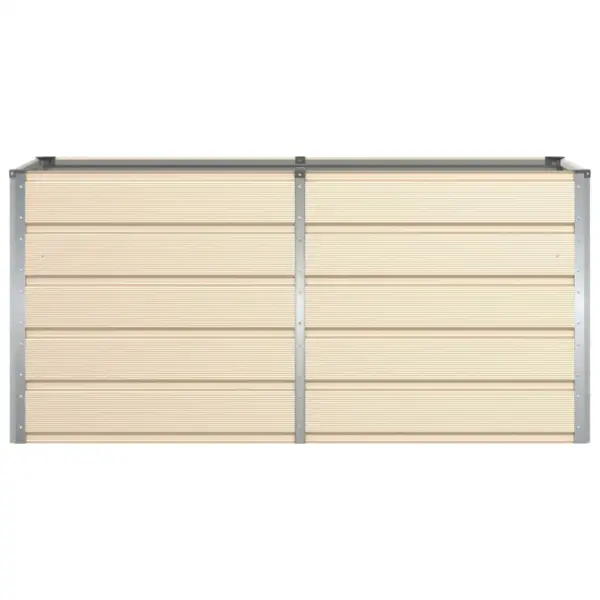 Terasest ja plastikust taimekast, beež, 160 x 80 x 75 cm – 4