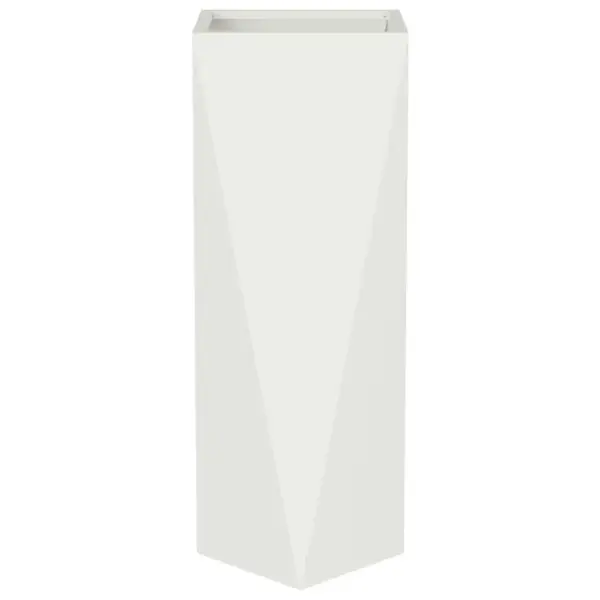 Kõrge terasest taimekast, 2 tk, valge, 30 x 30 x 75 cm – 6