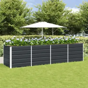 Antratsiitne terasest taimekast, 240 x 80 x 75 cm