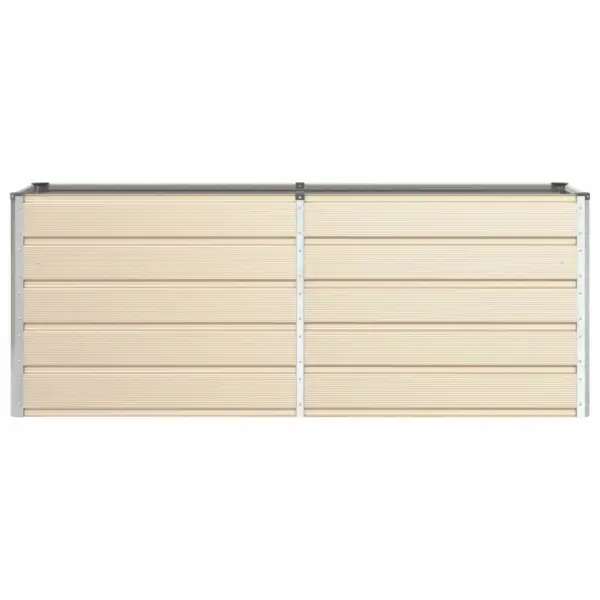 Aia ja terrassi taimekast kuumtsingitud terasest, beež, 195 x 50 x 77 cm – 4