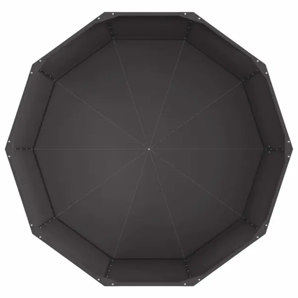 Terasest taimekast, must, 120 x 120 x 50 cm – 6