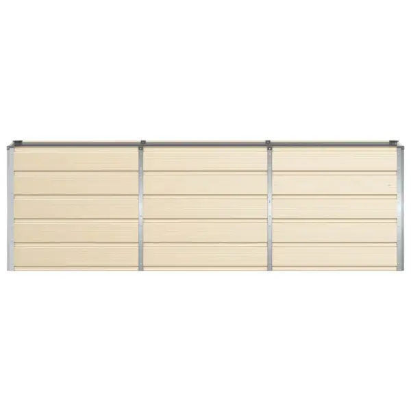 Beež terasraamiga taimekast plastikpaneelidega, 160 x 40 x 75 cm – 4