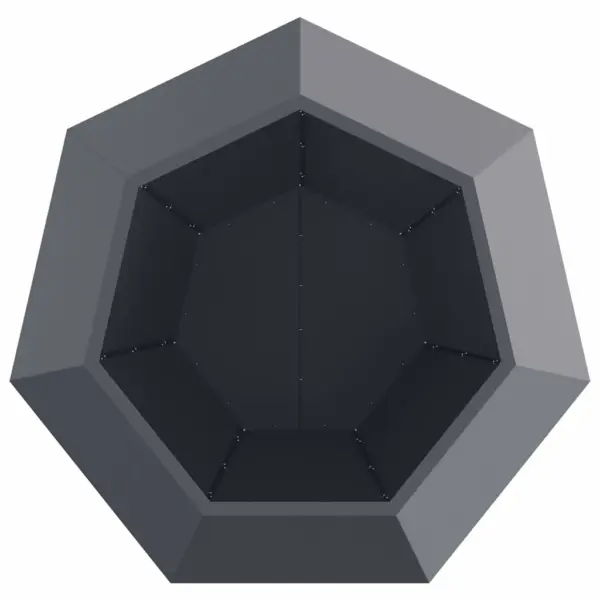 Antratsiitne terasest taimekast välitingimustesse, 100 x 100 x 80 cm – 6