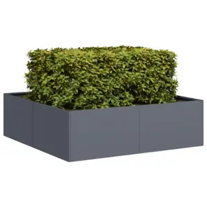 Terasest taimekast avatud põhjaga, antratsiithall, 100 x 100 x 30 cm