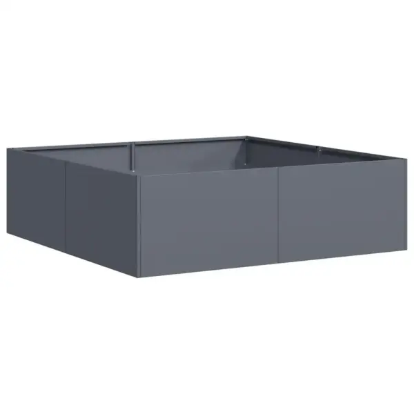 Terasest taimekast avatud põhjaga, antratsiithall, 100 x 100 x 30 cm – 2
