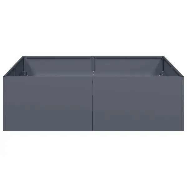 Terasest taimekast avatud põhjaga, antratsiithall, 100 x 100 x 30 cm – 4